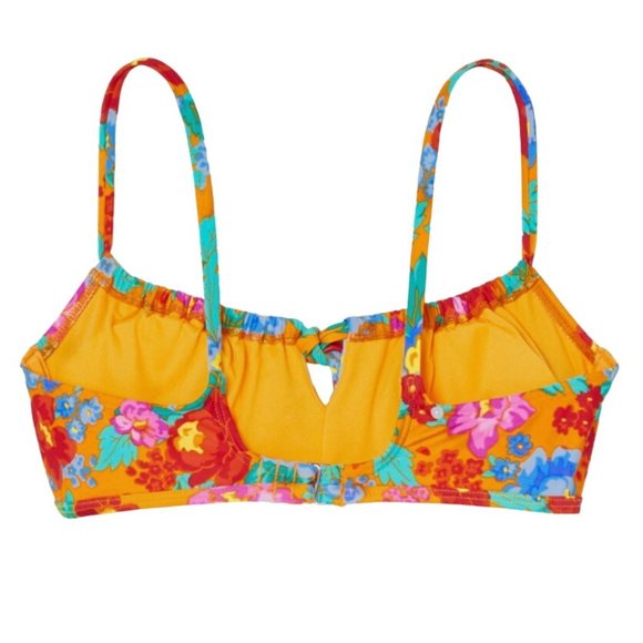 Xhilaration Juniors Tie-Front Tunneled Bralette Bikini Top Bathing Swim XS S M - Picture 4 of 11